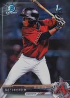 2017 Bowman Chrome Mini #BCP207 Jazz Chisholm Bowman Chrome Prospects Baseball Card