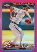2024 Topps Chrome #144 Chris Sale Pink Refractor Baseball Card