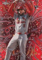 2024 Topps Chrome Update Celebracion #16 Victor Scott II Red Refractor Baseball Card