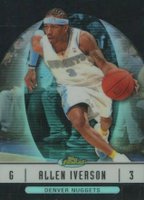 2006 Finest #38 Allen Iverson Black Refractor Basketball Card