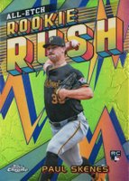 2024 Topps Chrome Update Chrome All-Etch Rookie Rush #1 Paul Skenes Baseball Card