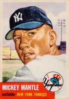 1953 Topps #82 Mickey Mantle Baseball Card