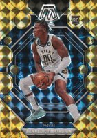 2022 Panini Mosaic #210 Bennedict Mathurin Reactive Yellow Basketball Card
