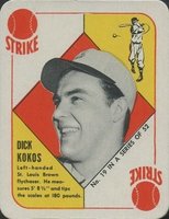 1951 Topps Red Backs #19 Dick Kokos Baseball Card