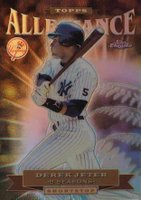 2000 Topps Chrome Allegiance #TA1 Derek Jeter Refractor Baseball Card