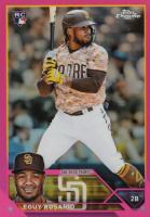 2023 Topps Chrome #184 Eguy Rosario Pink Refractor Baseball Card