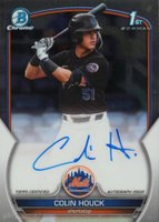 2023 Bowman Draft Sapphire Edition Chrome Prospect Autographs #CDACH Colin Houck Baseball Card