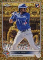 2022 Topps Gilded Collection #18 Otto Lopez Mini Diamond Gold Etch Baseball Card