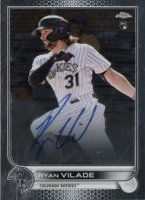 2022 Topps Chrome Rookie Autographs #RARV Ryan Vilade Baseball Card