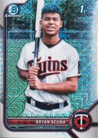 2022 Bowman Mega Box Chrome #151 Bryan Acuna Baseball Card