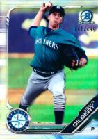 2019 Bowman Chrome Prospects #BCP192 Logan Gilbert Refractor Baseball Card