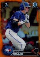 2016 Bowman Draft  #BDC81 Cavan Biggio Chrome-Orange Refractor Baseball Card