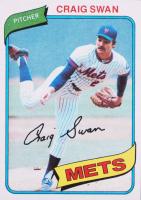 1980 Topps #8 Craig Swan Baseball Card