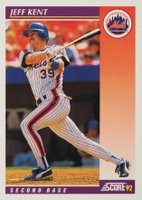 1992 Score Traded #84T Jeff Kent Baseball Card