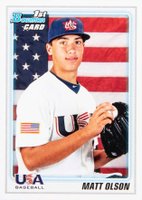 2010 Bowman Chrome Draft Picks & Prospects #BDPP104 Matt Olson Baseball Card