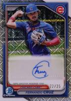 2024 Bowman Chrome Mega Box #197 Fernando Cruz SP-Autograph Baseball Card