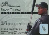 1995 Studio #1 Frank Thomas Platinum Baseball Card