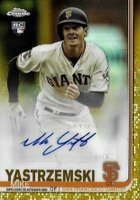 2019 Topps Chrome Update Autographs #MY Mike Yastrzemski Gold Refractor Baseball Card