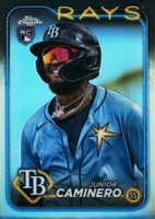 2024 Topps Chrome #213 Junior Caminero Variation Baseball Card