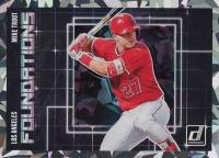 2018 Panini Donruss Foundations #F4 Mike Trout Crystals Baseball Card