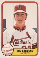 1981 Fleer #528 Ted Simmons Baseball Card