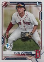 2021 Bowman 1st Edition #BFE71 Blaze Jordan Baseball Card