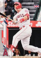 2020 Topps UK Edition #1 Mike Trout Baseball Card