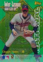 1997 Topps Inter-League Match-Up #ILM13 Jones/Vaughn Refractor Baseball Card