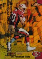 1999 Finest #60 Jerry Rice Gold Refractor w/Coating Football Card