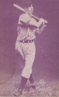 1953 Canadian Exhibits #28 Joe DiMaggio Red Tint Baseball Card