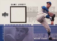 2001 Upper Deck Game Jersey #C-SK Sandy Koufax Baseball Card