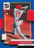 2022 Panini Donruss #147 Shohei Ohtani Holo Blue Baseball Card