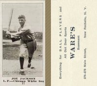 1916 Wares #87 Joe Jackson Baseball Card