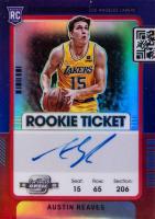 2021 Panini Contenders Optic #120 Austin Reaves Autograph-Red Basketball Card