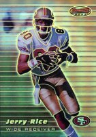 1999 Bowman's Best #33 Jerry Rice Refractor Football Card