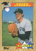 1987 Topps #614 Roger Clemens All-Star Baseball Card