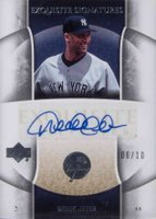 2006 Upper Deck Exquisite Collection #92 Derek Jeter Autograph Baseball Card