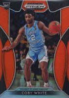 2019 Panini Prizm Draft Picks #8 Coby White Orange Prizm Basketball Card