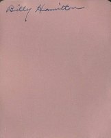 1999 Hall of Fame Autographs # Billy Hamilton Album Page Baseball Card