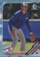 2019 Bowman Draft #BDC18 Jordan Groshans Chrome-Sky Blue Refractor Baseball Card