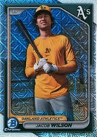 2024 Bowman Chrome Mega Box #205 Jacob Wilson SP Baseball Card