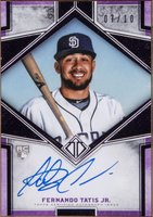 2019 Topps Transcendent Framed Transcendent Autographs #FTJ Fernando Tatis Jr. Purple Baseball Card