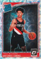 2018 Panini Donruss Optic #186 Anfernee Simons Premium Box Set Basketball Card