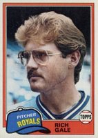 1981 Topps #544 Rich Gale Baseball Card