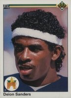 1990 Upper Deck #13 Deion Sanders Star Rookie Baseball Card