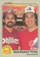 1983 Fleer #637 Base Stealers' Threat Baseball Card