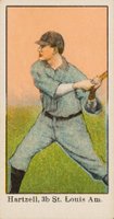 1909 Nadja Caramel # Roy Hartzell Batting Baseball Card