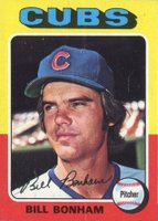 1975 Topps Mini #85 Bill Bonham Baseball Card