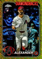 2024 Topps Chrome Update #USC53 Blaze Alexander Gold Mini Diamond Refractor Baseball Card