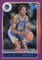 2021 Panini NBA Hoops #219 Jonathan Kuminga Purple Basketball Card